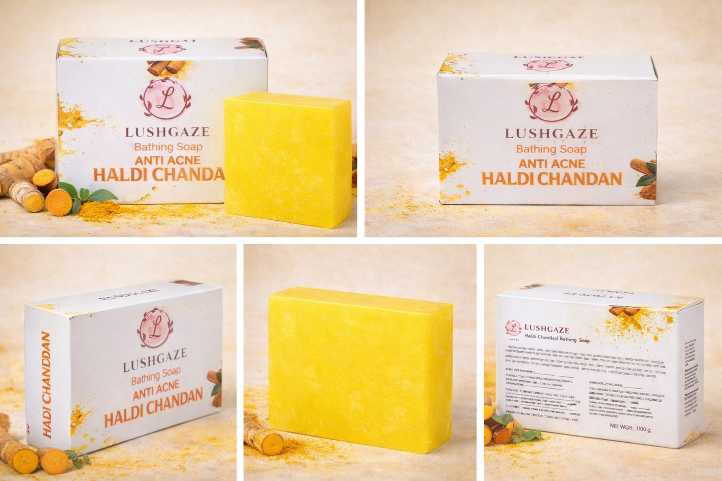 BATHING SOAP ANTI ACNE HALDI CHANDAN