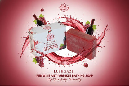 BATHING SOAP ANTI WRINKEL RED WINE