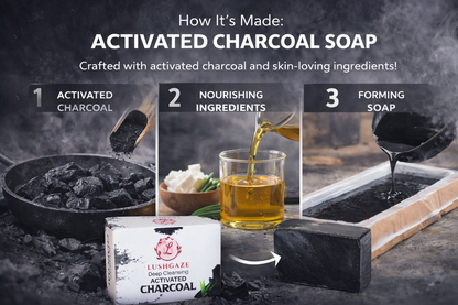 BATHING SOAP DEEP CLEANSING ACTIVATED CHARCOAL
