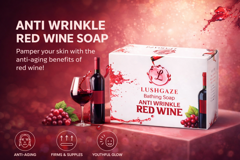 BATHING SOAP ANTI WRINKEL RED WINE